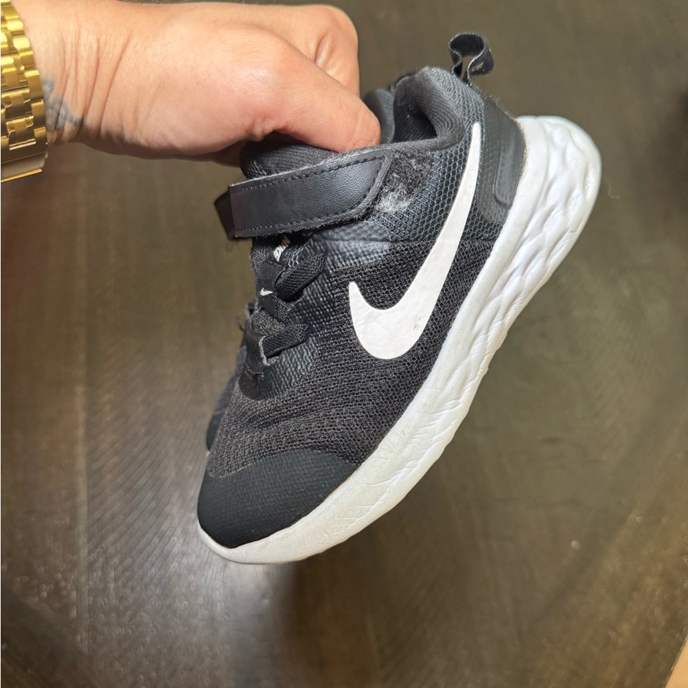 Nike Kids Charcoal and White Sneakers